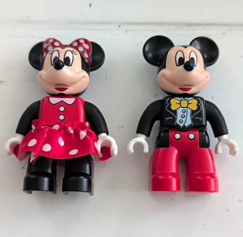 LEGO Duplo Disney Mickey & Minnie Mouse Replacement Figures Pristine