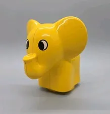 Rare LEGO Duplo Primo Animal Elephant Yellow Toy Figure Minifigure Minifig HTF