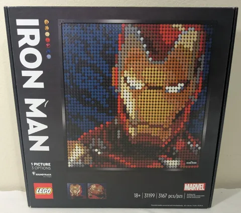 LEGO Art: Marvel Studios Iron Man - 3167pcs - Ages 18+ 31199 New Sealed Box