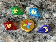 Lego Elves Diamonds Mod Tile Red Green Blue Purple Earth Wind Fire Water Power