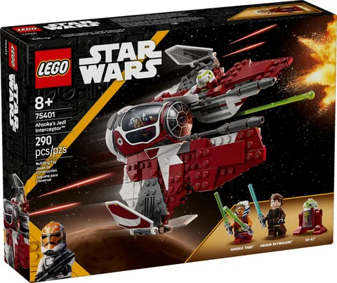 LEGO Star Wars 75401 Ahsoka's Jedi Interceptor Set New Sealed Box 8+ 290 pcs