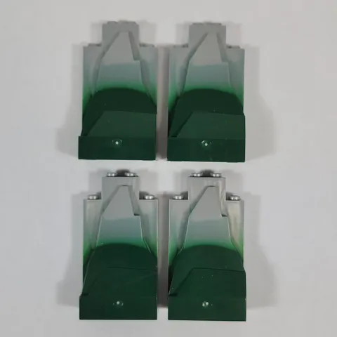 4X LEGO Rock Panel MARBLED GREEN 2x4x6 Castle Wall Mountain Part Lot 47847