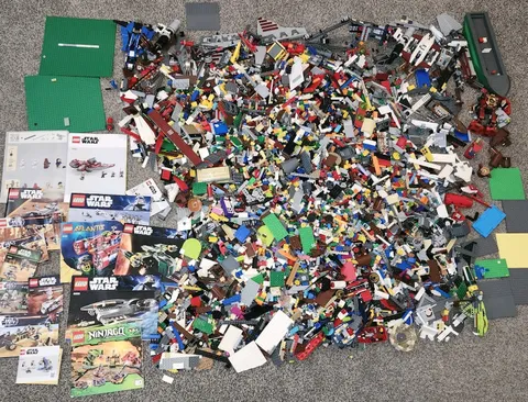 LEGO 30 lb Big Bulk Lot Collection Parts and Pieces Star Wars Ninjago City 