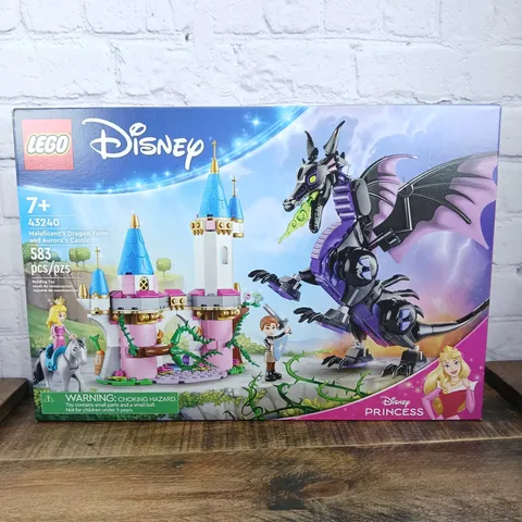 NEW LEGO Disney Princess: Maleficent's Dragon Form And Auroras Castle 43240