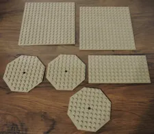 LEGO  Flat Base Plate Lot Building Parts Pieces Dark Tan