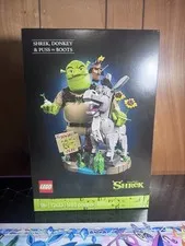 Lego Shrek & Donkey + Puss And Boots Brand New Sealed In Box!