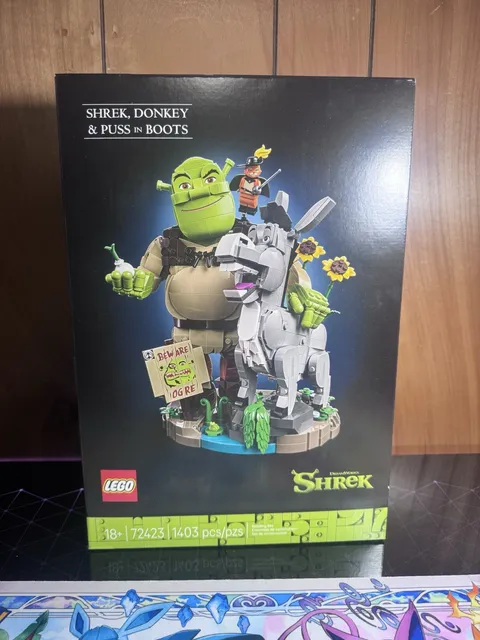 Lego Shrek & Donkey + Puss And Boots Brand New Sealed In Box!