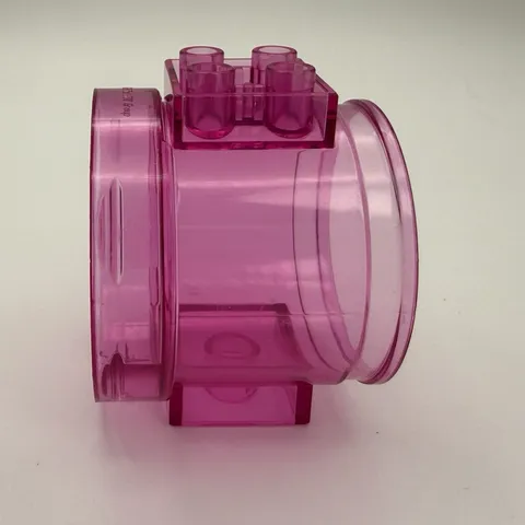 1 x LEGO Transparent Dark Pink Cylinder Tube Straight (49736-6547056)