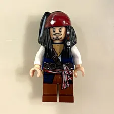LEGO Captain Jack Sparrow Minifigure Pirates of the Caribbean