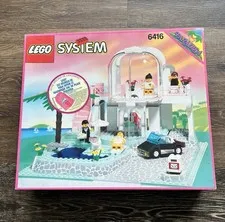 LEGO Town: Poolside Paradise (6416) Open Box w Instructions & Poster