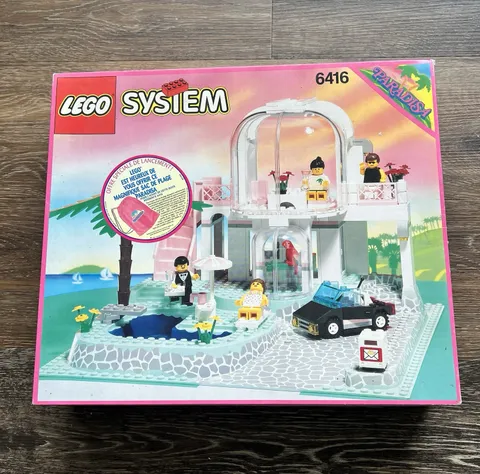 LEGO Town: Poolside Paradise (6416) Open Box w Instructions & Poster