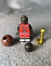 Michael Jordan Chicago Bulls Lego Mini-figure Custom Printed