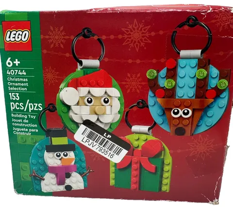 OPEN BOX  - Lego #40744 Christmas Ornaments Selection Holiday 153 pcs