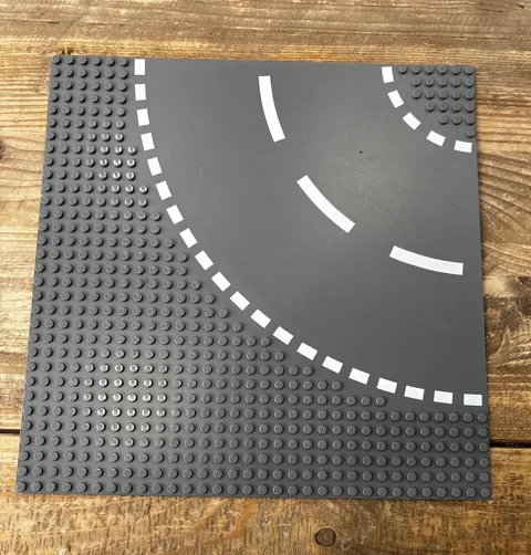 LEGO Road Baseplates Lot - 12 Plates - Straight, Curved, T & Crossroads - Genuin