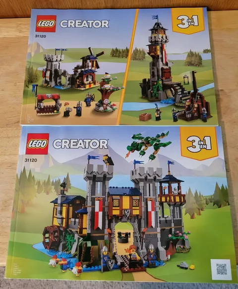 LEGO CREATOR: Medieval Castle (31120) Manuals Instructions Only - No Bricks