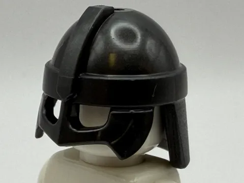 Lego New Pearl Dark Gray Minifigure Helmet Cheek Guard And Neck Protector 