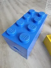 LEGO Storage Brick Box Blue – Large Stackable Organizer – Clean