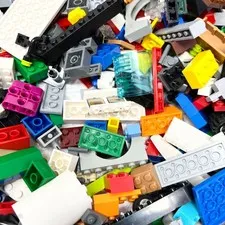 LEGO Bulk Lot 5lbs Mixed Bricks Plates Specialty Pieces Multicolor Mix