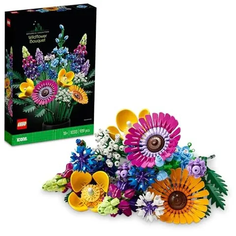 LEGO Icon Wildflower Bouquet 10313 Interior Artificial Flower Bouquet Toy Block