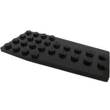LEGO 10x Black Wedge, Plate 4 x 9 without Stud Notches inv.605