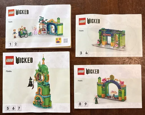 LEGO Wicked Welcome to Emerald City 75684 Instruction Manual Booklet ONLY