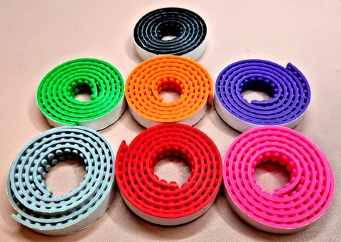 Lot of 7 Rolls 3M Lego Display Tape White Yellow Blue Purple Pink Orange Magenta