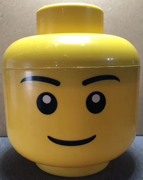 Lego Yellow Head Storage Container Carrying Case.