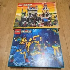LEGO OLD Set Lot Aquazone Castle 6090 6195 Pirates 6079 Dark Forest Fortress