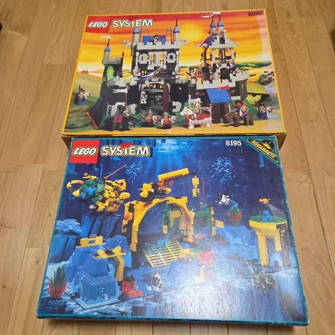 LEGO OLD Set Lot Aquazone Castle 6090 6195 Pirates 6079 Dark Forest Fortress