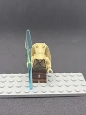 LEGO Star Wars Jar Jar Binks Minifigure With Spear - Model SW0017