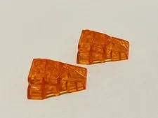 Lego 29383 28625 64867 Transparent Orange Replacement Add-on Pieces Lot of 2