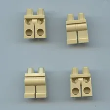 LEGO x 4 Minifigure Tan Hips and Legs Plain 970c00