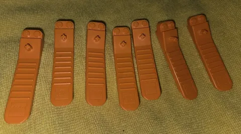 7 Lego Bulk Orange Brick Separators Lot - Take Legos apart easily!