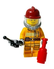LEGO City Fireman Minifigure cty0287 4427 - WRONG HEAD