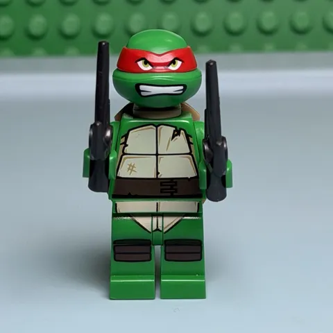 Lego Teenage Mutant Ninja Turtles Minifigure TNT008 Raphael Gritted Teeth F12