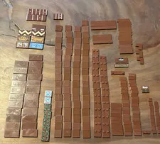 LEGO 220 Reddish Brown Tile Lot 1x1 1x2 1x3 1x4 2x2 2x4 Decor Minecraft Guitar