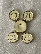 NEW LEGO® 1 Set Of 4 Coins on Sprue Chrome Gold Pirates Treasure 