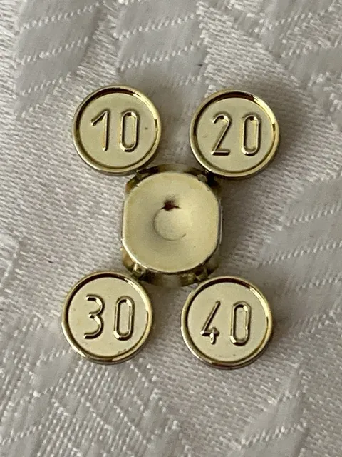 NEW LEGO® 1 Set Of 4 Coins on Sprue Chrome Gold Pirates Treasure 