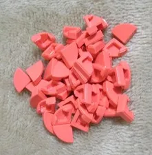 LEGO Tile, Round 1 x 1 Quarter Coral no. 25269 (Qty 50) *NEW*