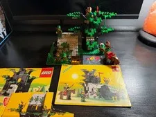 LEGO 6066 Castle Forestmen CAMOUFLAGED OUTPOST Near Complete With Manual *READ*