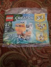 Lego 30571 Pelican Turkey Rabbit 3 in 1 New Sealed Poly bag 62 Pieces 2019