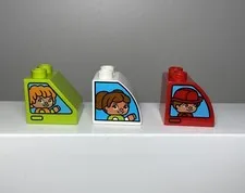 Duplo Slant Angled Sloped Picture Replacement Part Girl Boy Truck Cab