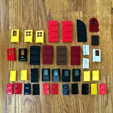 LEGO Doors Lot of 37 - Assorted Colors & Styles - Sold as Pictured