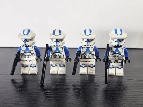 LEGO Star Wars 501st Clone Trooper Minifigure Lot 4 Phase 2 Heavy Specialist