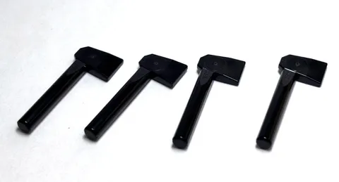 Lego - Minifigure Utensil - Lot of 4 - Black, Axe