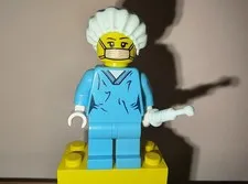 Lego surgeon blue scrubs mask  $0 Ship W/ Combined Ship!