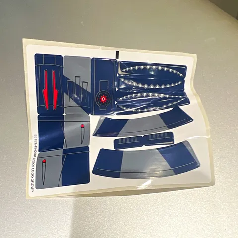 LEGO Sticker Sheet for Set 8016 - (85153/4542684) Hyena Droid Bomber - Star Wars