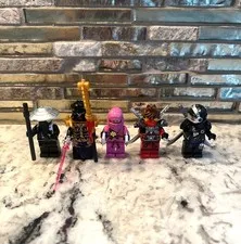 Ninjago White Nindroid Cryptor overlord Custom Lego Minifigure Lot of 5!🔥🔥🔥