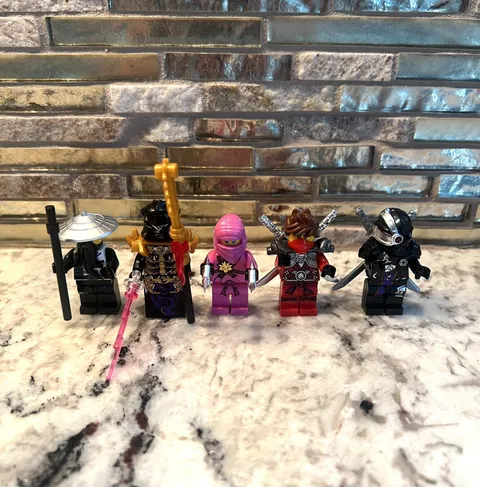 Ninjago White Nindroid Cryptor overlord Custom Lego Minifigure Lot of 5!🔥🔥🔥
