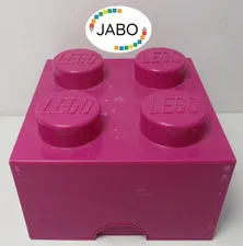 (R4/5) LEGO Storage Box Storage Box with Lid Pink